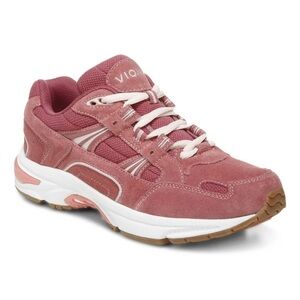 Vionic Walker Women's Plantar Fasciitis Shoe - Pink Rose Suede Size 7.5